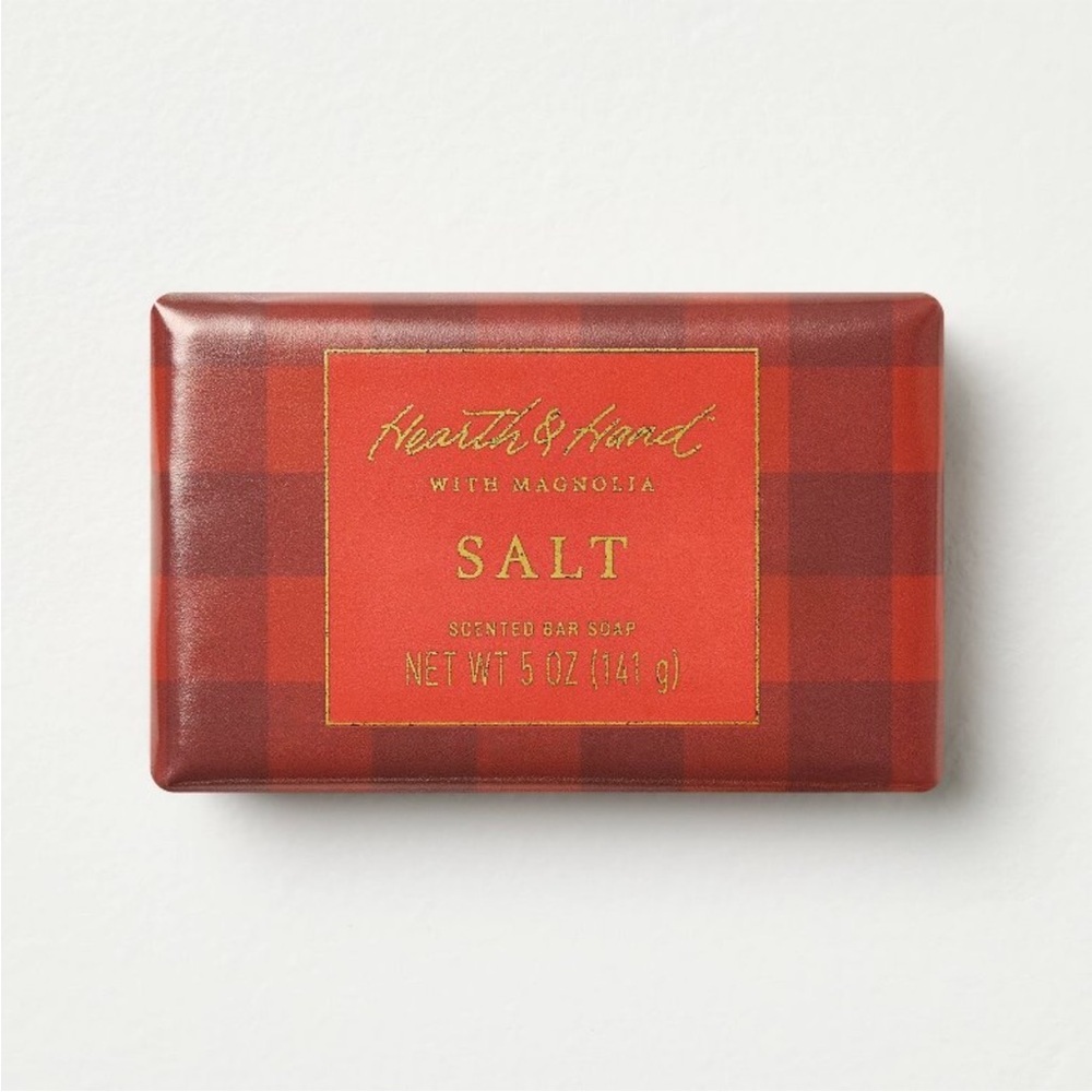 Salt Scented Bar Soap Red Gingham 5oz - Hearth & Hand™ with Magnolia